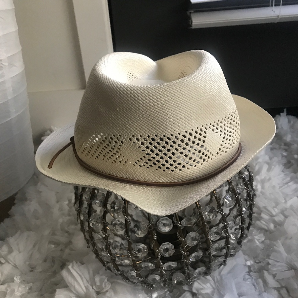 Brand new Rag  & bones women’s white Trilby Panama hat